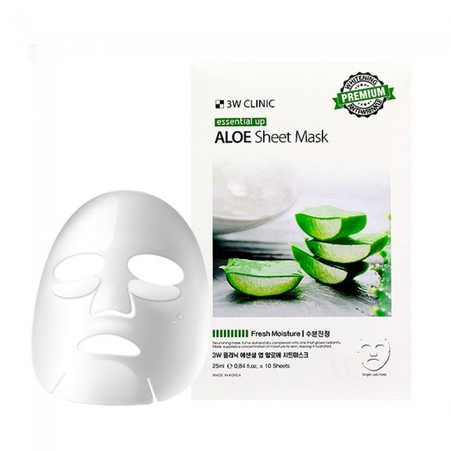 3W Clinic Essential Up Sheet Mask Aloe 25ml
